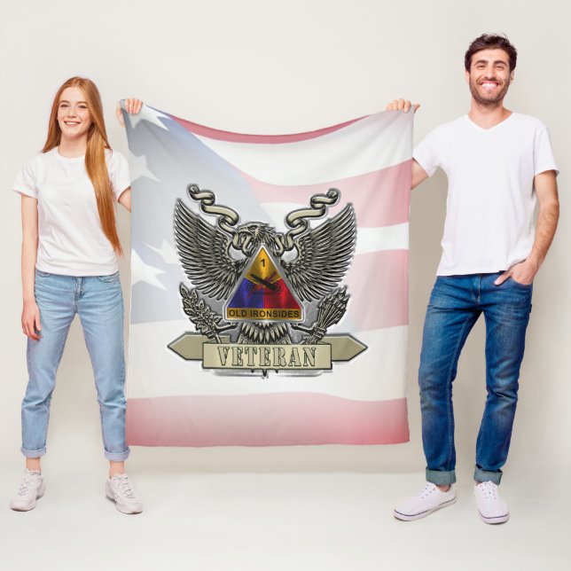 1st Armoured Division Veteran Fleece Blanket (In Situ)