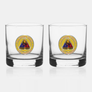 1st Armoured Division Whiskey Glass