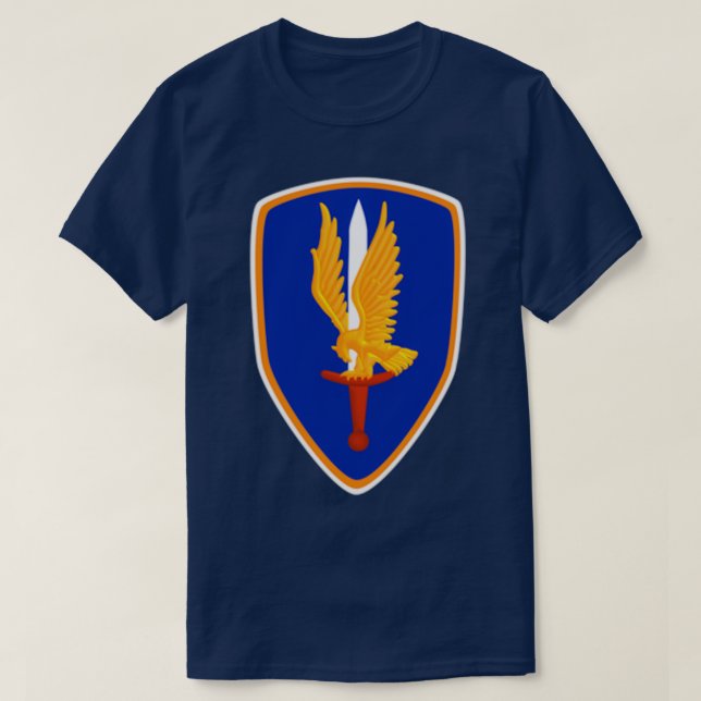 1st Avn Bde Golden Hawks  T-Shirt (Design Front)
