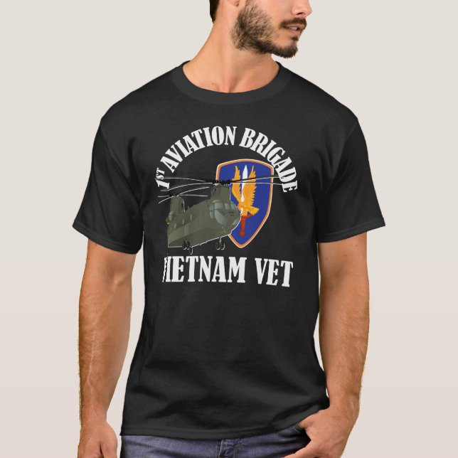 1st AVN BDE - Vietnam CH-47 T-Shirt (Front)