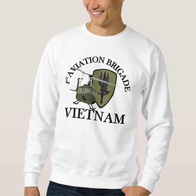 1st AVN BDE Vietnam Vet Huey Sweatshirt (Front)