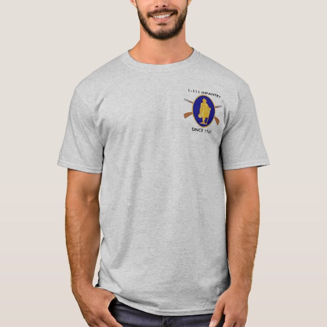 1st Battalion, 111th Infantry T-Shirt (Front)