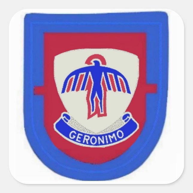 1st Battalion 501st Infantry Flash and DUI Sticker (Front)
