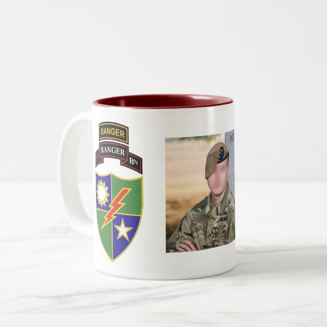 1st Battalion - 75th Ranger w/Tab - Photo Mug (Front Left)