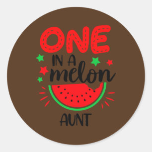 1st Birthday 1 Year Family Matching One In A Classic Round Sticker
