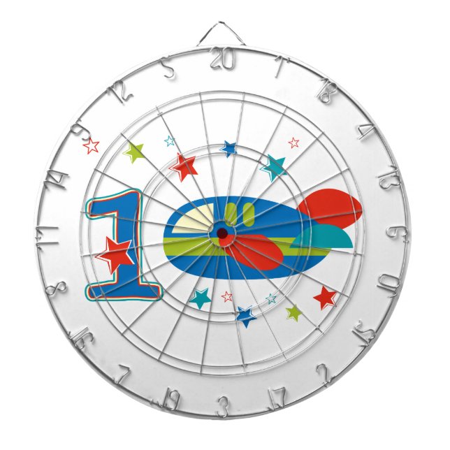 1st Birthday Aeroplane Dartboard (Front)