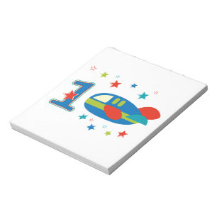 1st Birthday Aeroplane Notepad