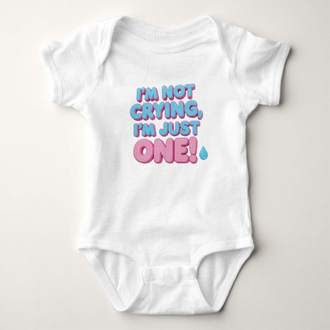 1ST BIRTHDAY BABY CLOTHES BODYSUIT (Front)