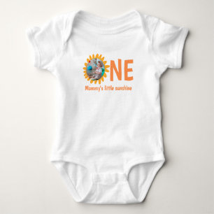 1ST BIRTHDAY BABY CLOTHES CUSTOM PHOTO BODYSUIT