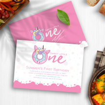 1st Birthday Baby Girl Sweet One Pink Doughnut 