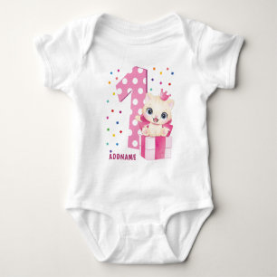 1st Birthday Baby's First Birthday Baby Bodysuit