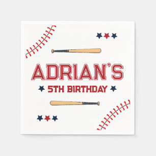 1st Birthday Baseball Napkin