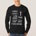 1st Birthday Boys & Girls Funny 1 Years Old T-Shirt<br><div class="desc">1st Birthday Boys & Girls Funny 1 Years Old</div>