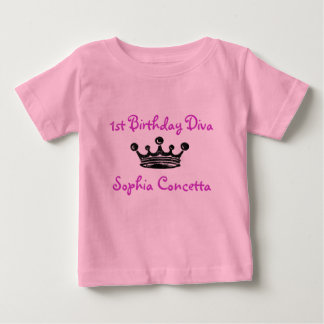 1st Birthday Diva Baby T-Shirt