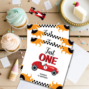 1st Birthday Fast One Racing Car Party Napkin