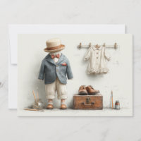 1st birthday French Artist Baby Suit Paint Studio
