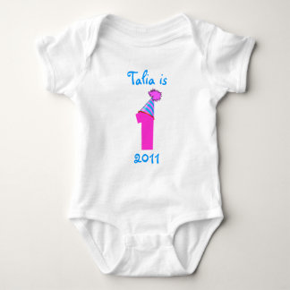 1st Birthday - Girl Baby Bodysuit