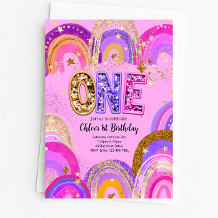 1st Birthday Girls Party Invitation