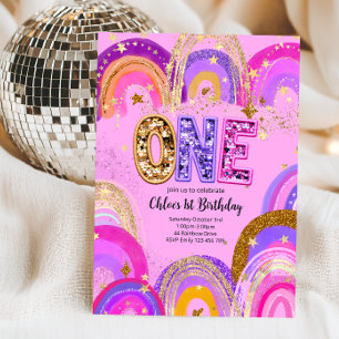 1st Birthday Girls Party Invitation