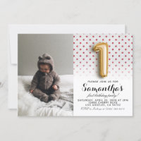 1st Birthday Glitter Portrait