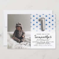 1st Birthday Glitter Portrait