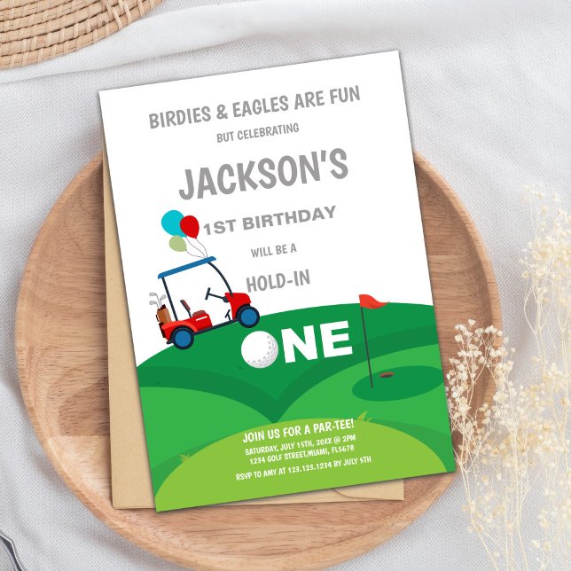1st Birthday Golf Invitation (1st Birthday Golf Invitations)