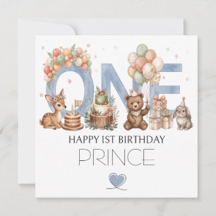 1st birthday greeting card for boys
