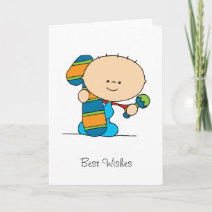 1st Birthday — Greetings card — Boy