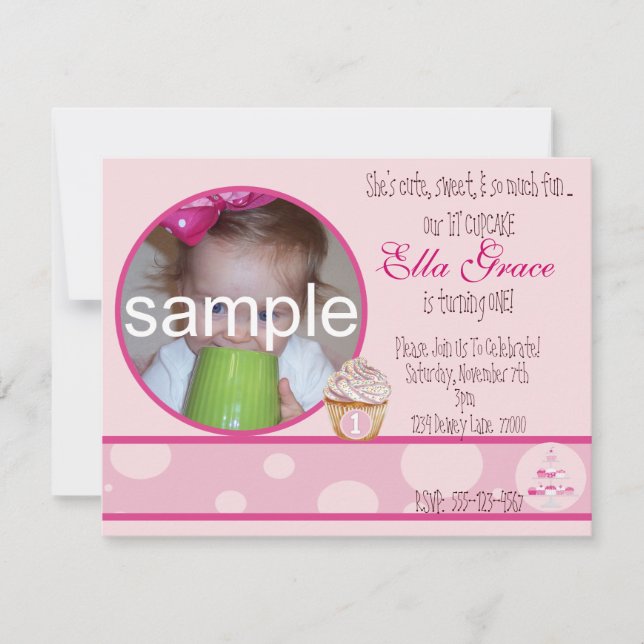 1st Birthday Invitation (Front)