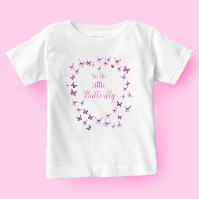 1st Birthday Little Butterfly Baby Girl  Baby T-Shirt (Creator Uploaded)