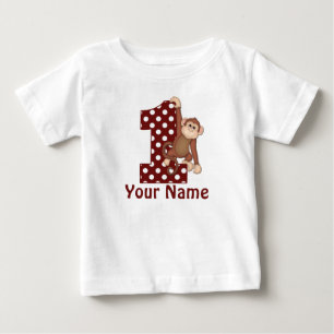 1st Birthday Monkey T-Shirt