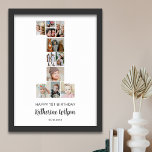 1st Birthday Number 1 Photo Collage Custom Picture Poster<br><div class="desc">Celebrate your little one's milestone 1st birthday with this personalised number 1 photo collage poster. This customisable gift is a perfect way to display precious memories from your baby's first year. The poster features a collage of photos capturing those special moments, and it can be customised with your child's name...</div>