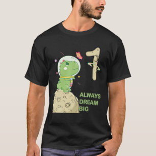 1St Birthday, One Year Old, Astronaut T Rex Dino D T-Shirt