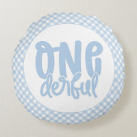 1st Birthday Party Cute Pastel Blue Onederful