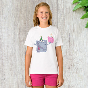 1st Birthday Party Elephant Girls T-Shirt