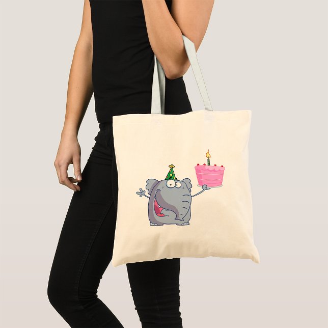 1st Birthday Party Elephant Tote Bag (Creator Uploaded)