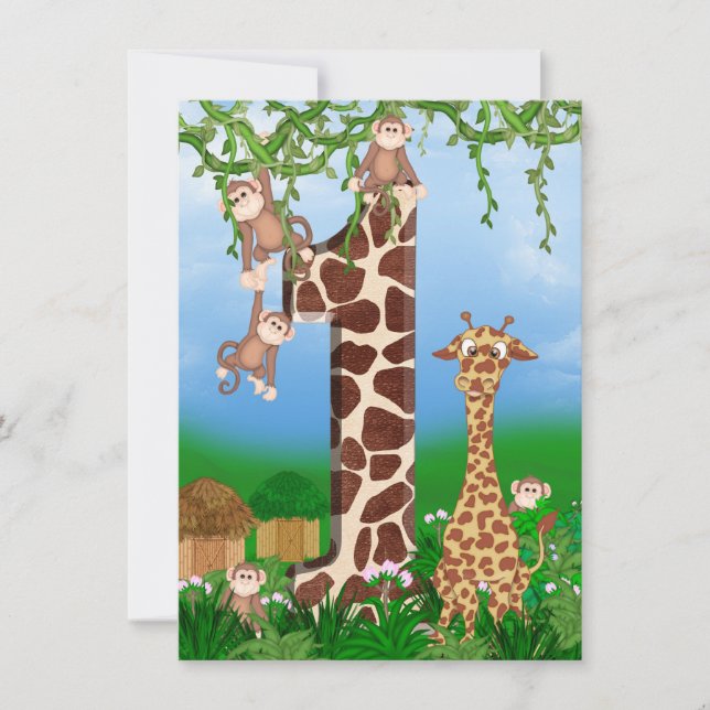 1st Birthday Party Invitation (Front)