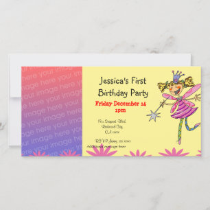 1st birthday party invitations (princess fairy)