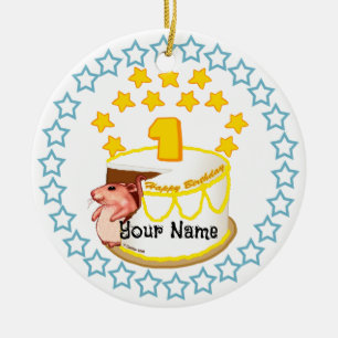 1st Birthday Party Mouse Birthday  ornaments