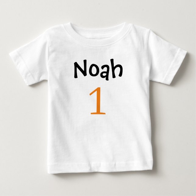 1st Birthday Personalised T-Shirt (Front)