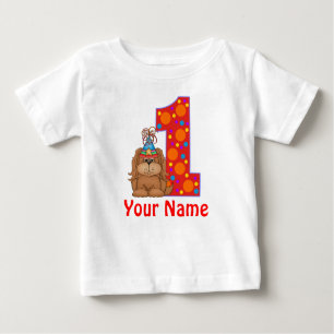 1st Birthday Puppy Personalised Shirt