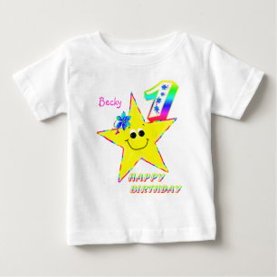 1st Birthday Star Baby T-Shirt