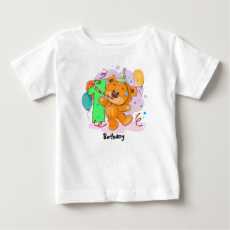 1st Birthday Teddy Bear Baby T-Shirt