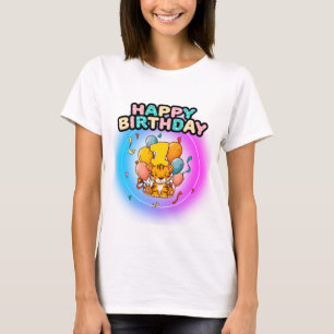 1st Birthday tiger Children's Birthday Party T-Shirt