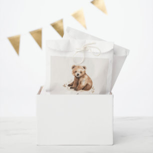 1st Birthday Wild One bear modern elegant party Favour Bags