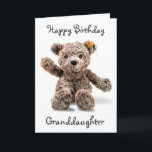 *1st BIRTHDAY WISH* GRANDDAUGHTER  Card<br><div class="desc">TELL YOUR ***GRANDDAUGHTER*** "WITH THIS ADORABLE CARD" OF COURSE (lol) THAT YOU WISH HER A "VERY HAPPY 1st BIRTHDAY" AND with this ADORABLE OLD FASHIONED TEDDY BEAR. THANKS FOR STOPPING BY 1 OF MY 8 STORES!!!!</div>