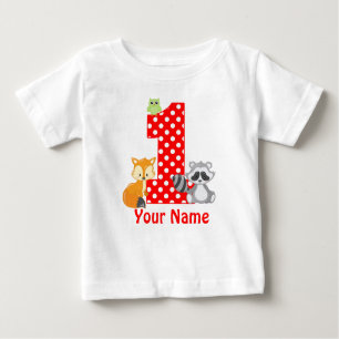 1st Birthday Woodland Personalised T-shirt