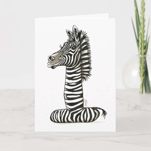1st Birthday Zebra! Card