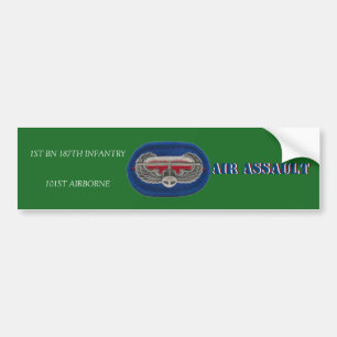 1ST BN 187TH INFANTRY 101ST ABN BUMPER STICKER
