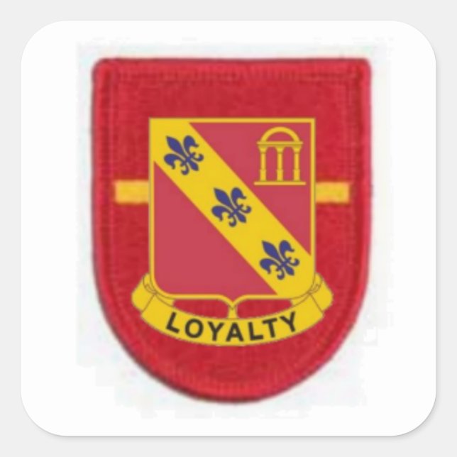 1ST BN 319TH FIELD ARTILLERY FLASH/DUI STICKERS (Front)